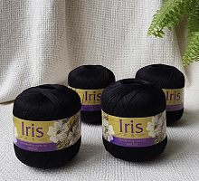 Пряжа Ирис (Iris), цвет 72 черный
