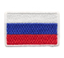 Аппликация на клеевой основе Флаг России 4,5х3 см