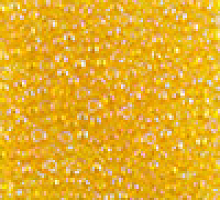 Бисер прозрачный радужный 81010 желтый