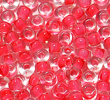 Бисер прозрачный с прокрасом 38398