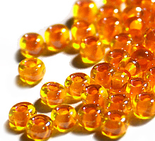 Бисер кристалл с цветной полосой и блеском 81391