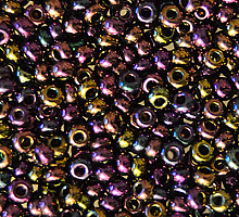 Бисер ирис 59195 радужный черный