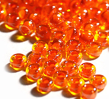 Бисер кристалл с цветной полосой и блеском 81393