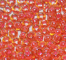 Бисер прозрачный с цветной линией 81016