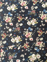 Крепдешин синий