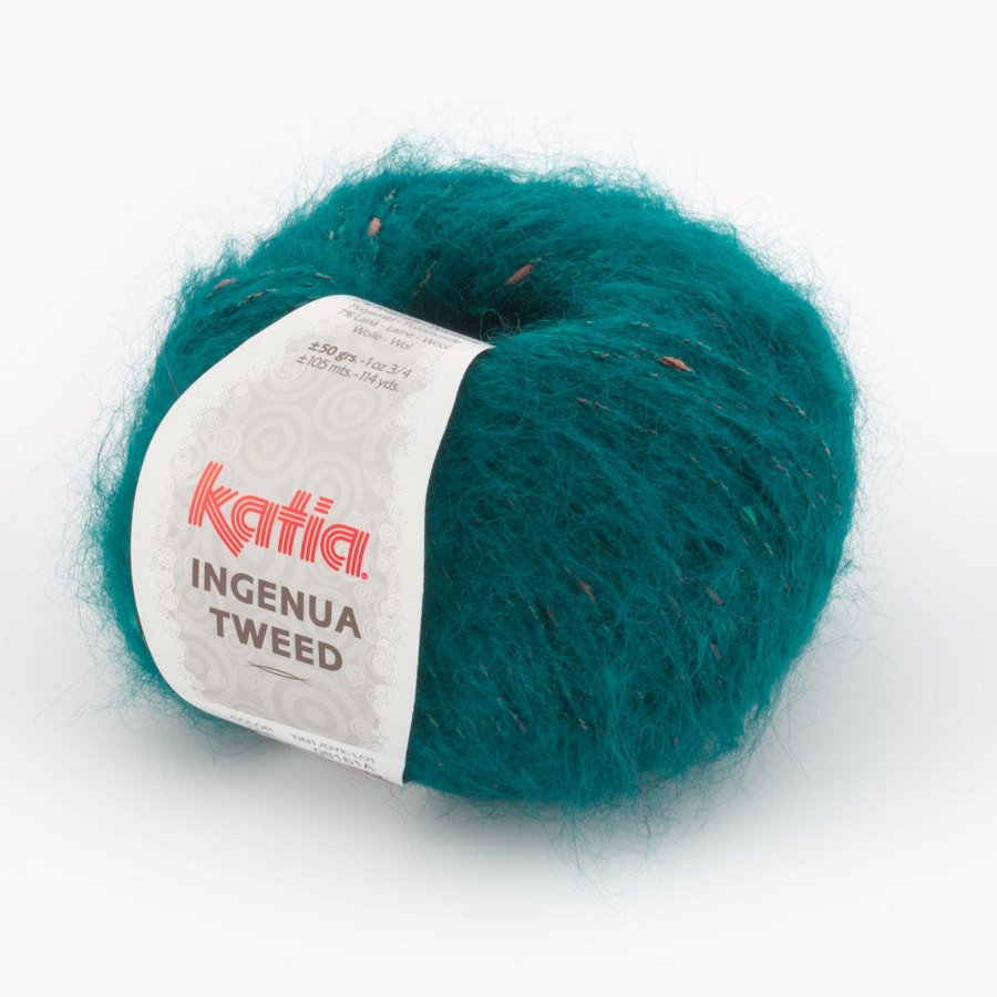 Пряжа Ингенуя Твид (Ingenua Tweed), цвет 108 бутылочный/коричневый