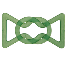 Пряжка-застежка зеленая, 50 х 80мм ш20