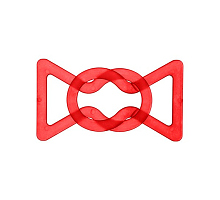 Пряжка-застежка красная, 50 х 80мм ш20