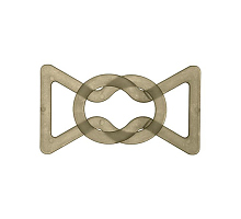 Пряжка-застежка серая, 50 х 80мм ш20