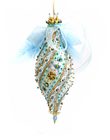 НАБОР ДЛЯ ТВОРЧЕСТВА - ЕЛОЧНАЯ ИГРУШКА "ВОЛШЕБНОЕ ПЕРО" (ГОЛУБОЕ)