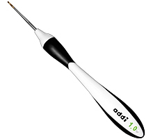 КРЮЧОК, ВЯЗАЛЬНЫЙ С ЭРГОНОМИЧНОЙ ПЛАСТИКОВОЙ РУЧКОЙ ADDISWING , №0,6, 16 СМ