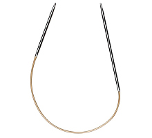 СПИЦЫ, КРУГОВЫЕ НОСОЧНЫЕ SOCKENWUNDER, СУПЕРГЛАДКИЕ, ЛАТУНЬ, №4, 25 СМ