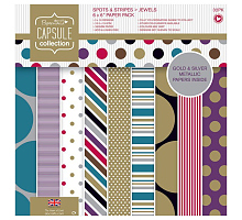 Spots & Stripes Jewels   15x15  ,  Docrafts PMA160215, 32 