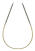 Спицы, круговые, супергладкие, никель, №2, 30 см