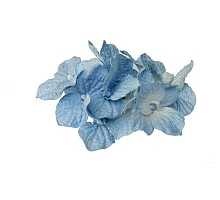 Букетик гортензии, голубой, 10 цветочков