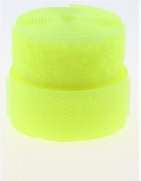 Лента контактная (липучка) лимонная, 25 мм