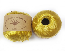 Пряжа Рафия (Raffia), цвет 112 золотистый
