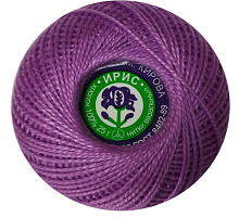 Пряжа Ирис, 100% хлопок 25гр. 2106 сиреневый