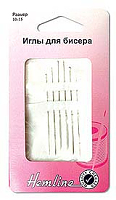 Иглы ручные для бисера №10-15, 6 шт.