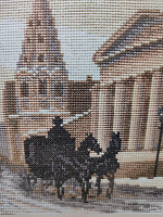 Набор для вышивания Силуэты города, Улица Арбат, 17,5см*17,5см, 13 цветов